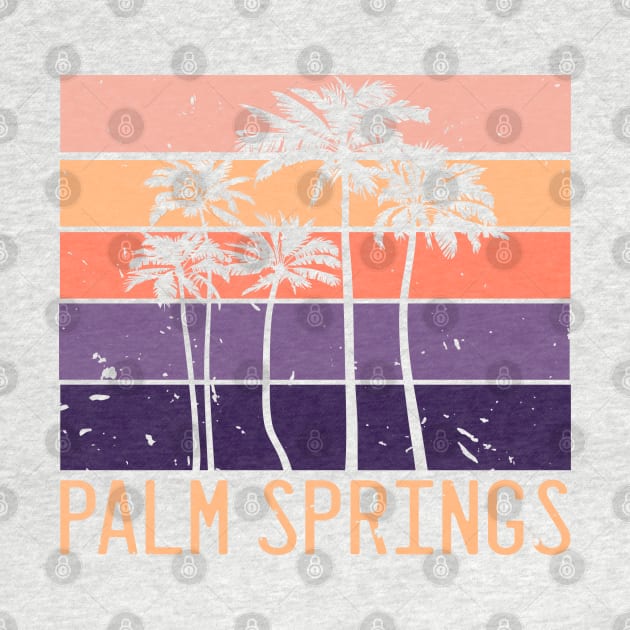 Palm Springs Vacation Getaway Cool Color Vintage Design by FilsonDesigns